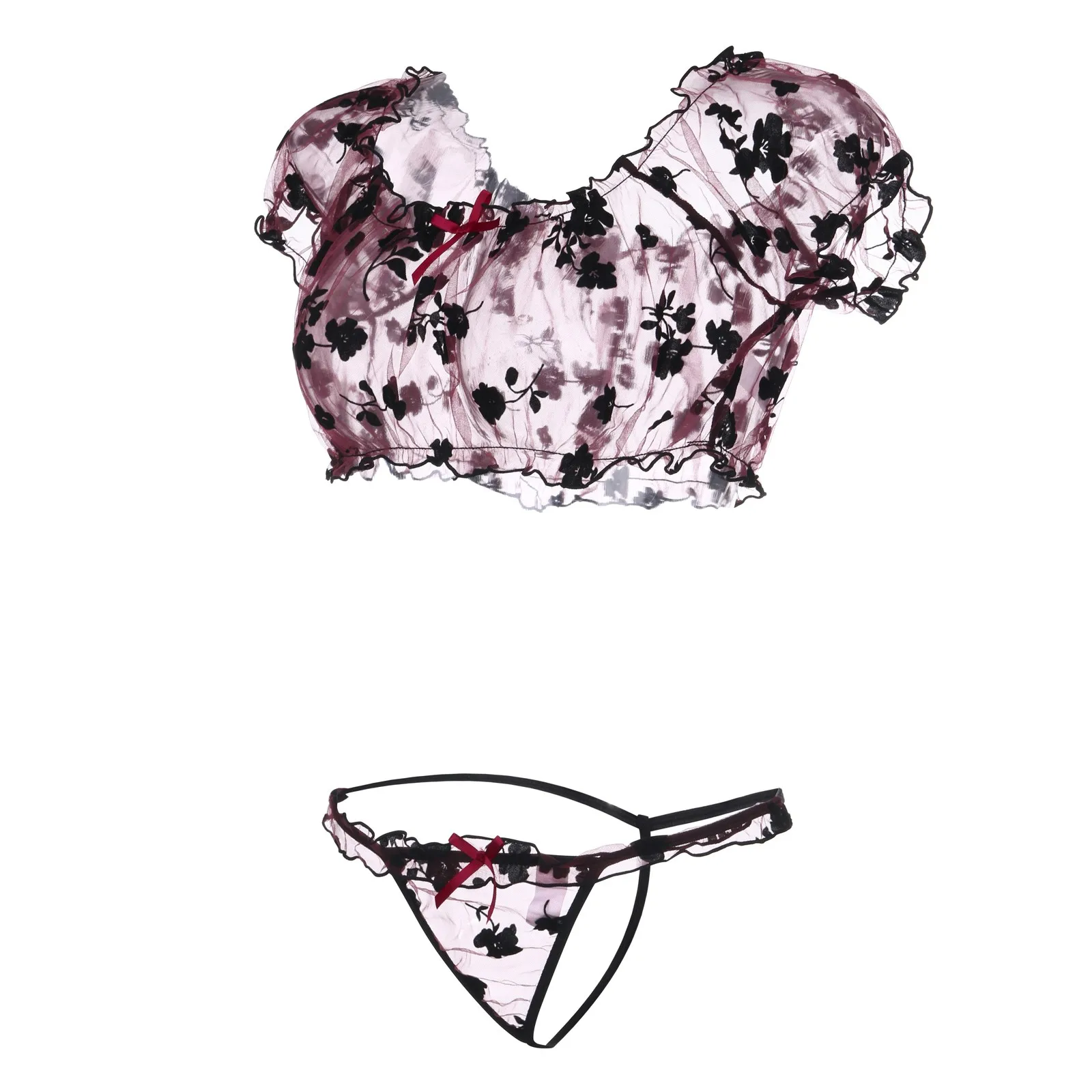 Для женщин нижнее белье сексуальное женское стрингженщины стринги с цветочным