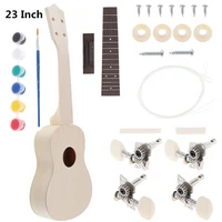 23 inch beautiful ukulele diy kit rosewood fingerboard hawaii guitar for handwork painting parents child campaign