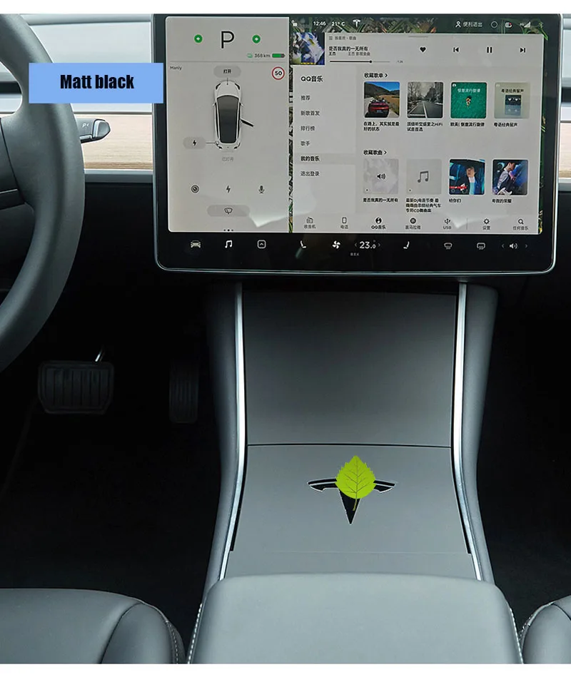 

For Tesla Model 3 Center Console Sticker Car Center Console Cover Carbon Fiber Protector Interior Decoration Auto Accessories