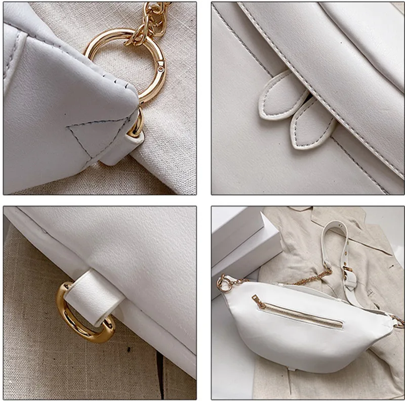 Женская поясная сумка из искусственной кожи однотонная забавная бананка с