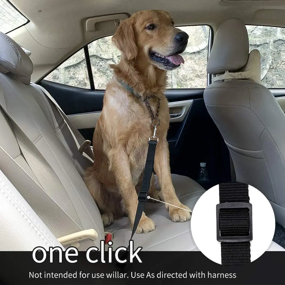 

Dog Seat Belt, 2 Pack Set, Pet Car Seatbelt Safety, with Adjustable Length and Nylon Fabric, Upgraded Dog Car Harness.