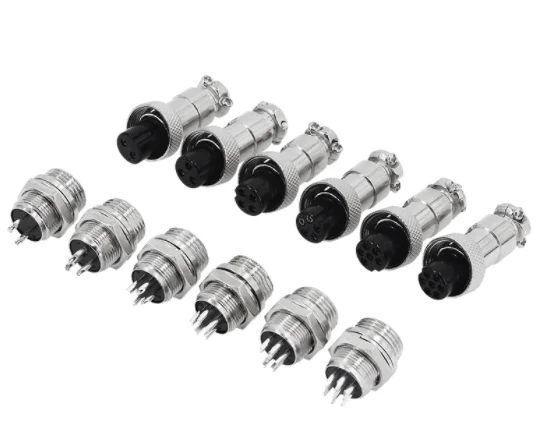1 комплект GX12 2p 3p 4p 5p 6p 7p штекер + гнездо 12 мм M12 круговой авиационный проводной