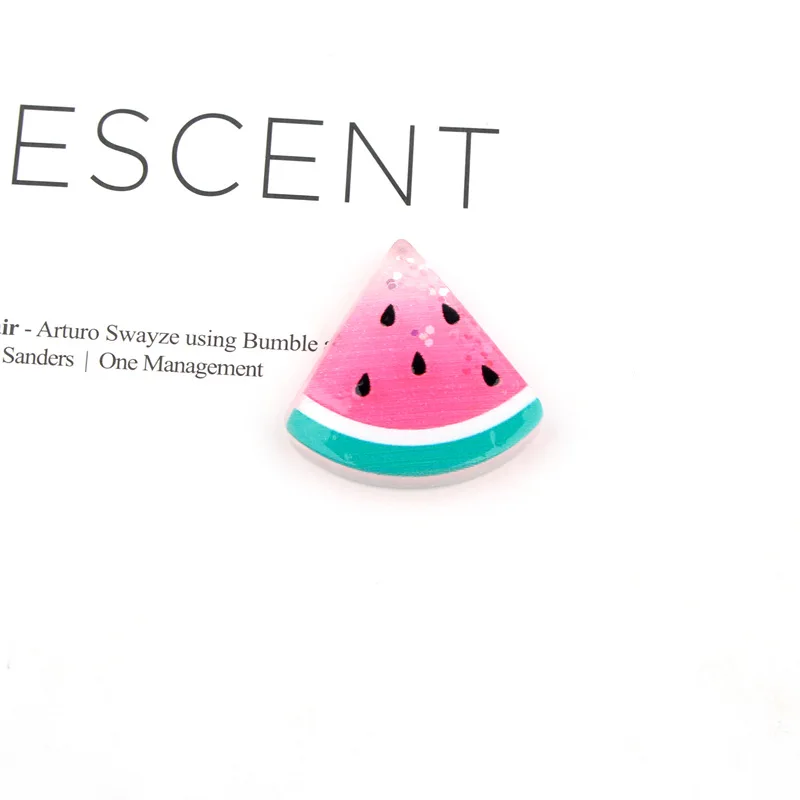 Colorful Glitter Resin Cabochons 10pcs Flatback Kawaii Fruit Watermelon Animal Cat Mushroom Ice Cream Horse Castle Cameo Patch | Украшения