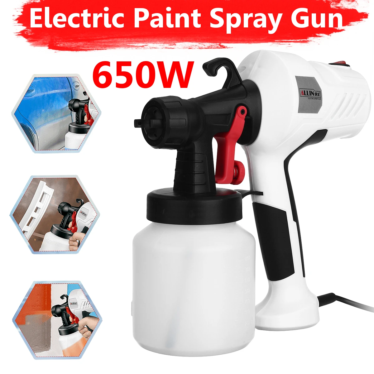 Ручные распылительные пистолеты распылители 220 В 650 Вт высокомощный домашний