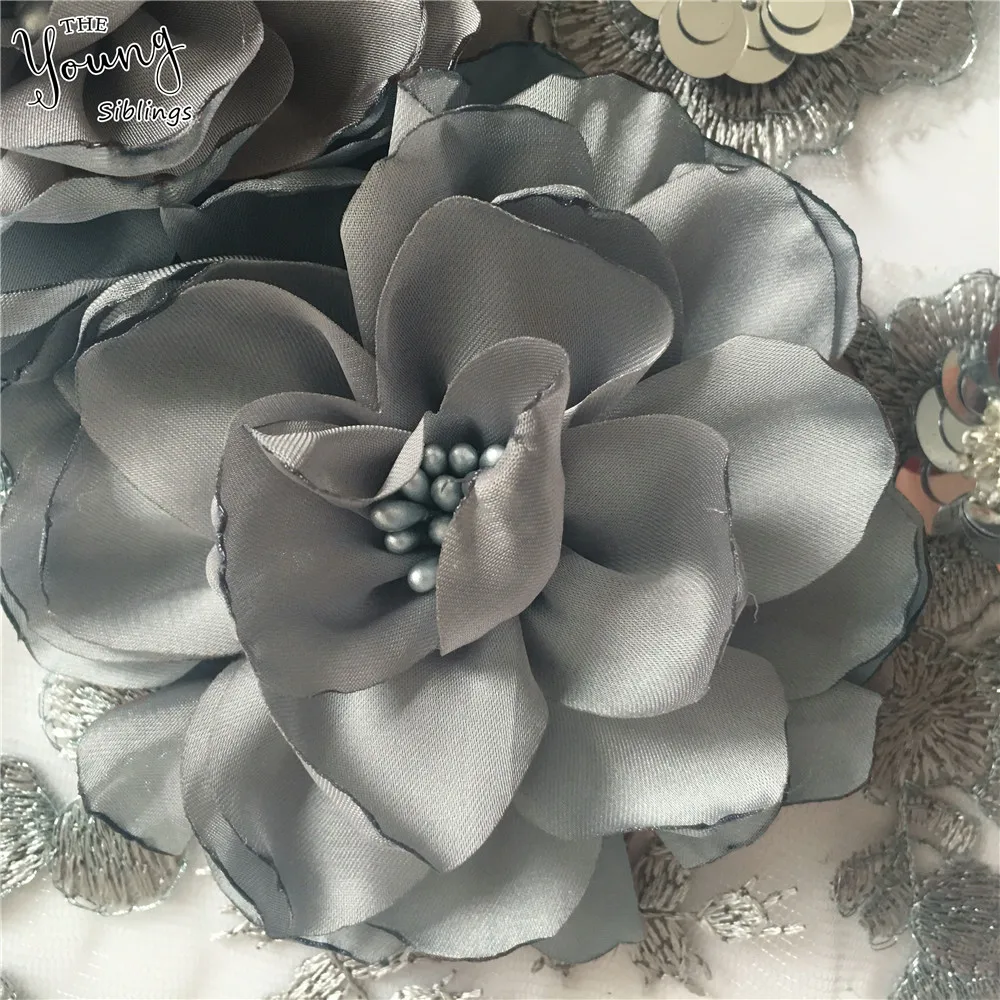 Лидер продаж 1 шт. эксклюзивная 3D вышивка кружевной воротник по линии выреза