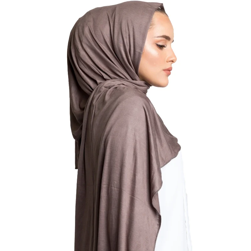 85*180 см мусульманский хиджаб из Джерси шарф для женщин femme musulman hijabs Исламские шали одноцветные Модальные платок для женщин