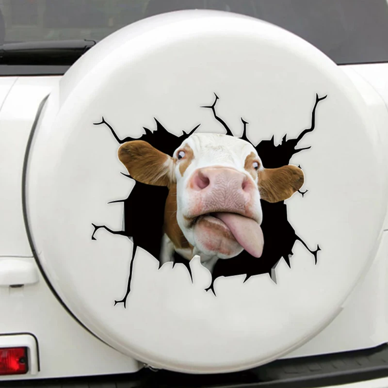 

1PC Funny PVC Car Stickers Decals Motorcycle Accessories Car-Window Wall Decor Goods