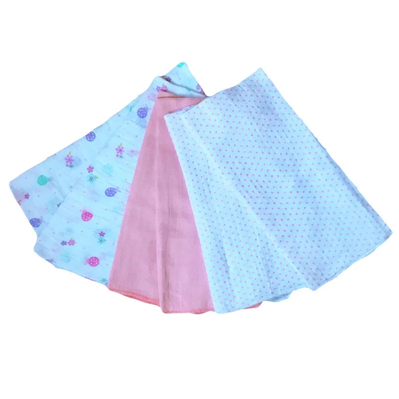 Детские подгузники из муслина хлопковые многоразовые для новорожденных мягкие