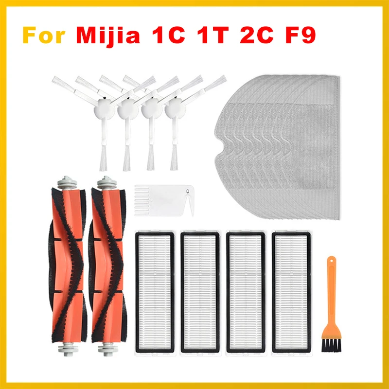 

Mop Cloth Side Brush Accessories For Xiaomi Mijia 1C 1T 2C Dreame F9 Robotic Vacuum Cleaner Hepa Filter Main Brush Spare Parts