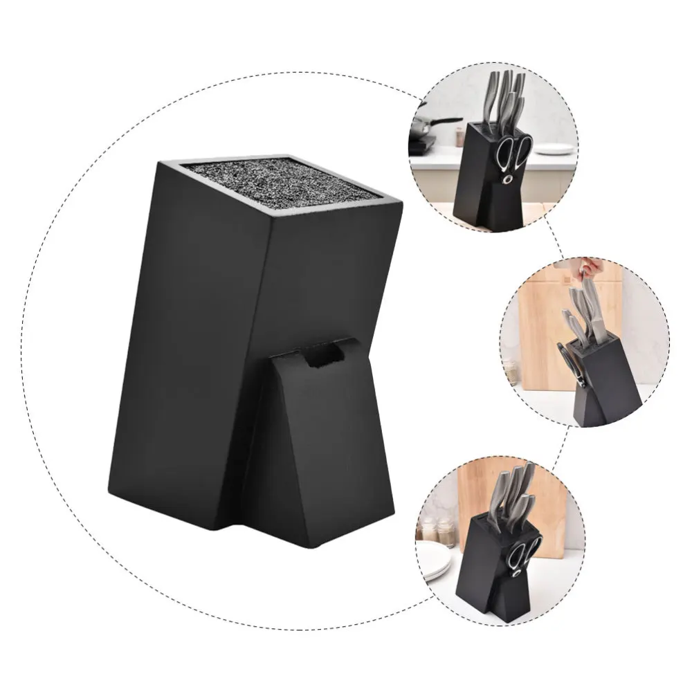 

1 Pc Detach-able Knives Rack Practical Kitchen Cutter Storage Holder (Black)