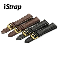 istrap crocodile watchband 18mm 19mm 20mm 21mm 22mm leather watch band alligator watch strap with pin buckle
