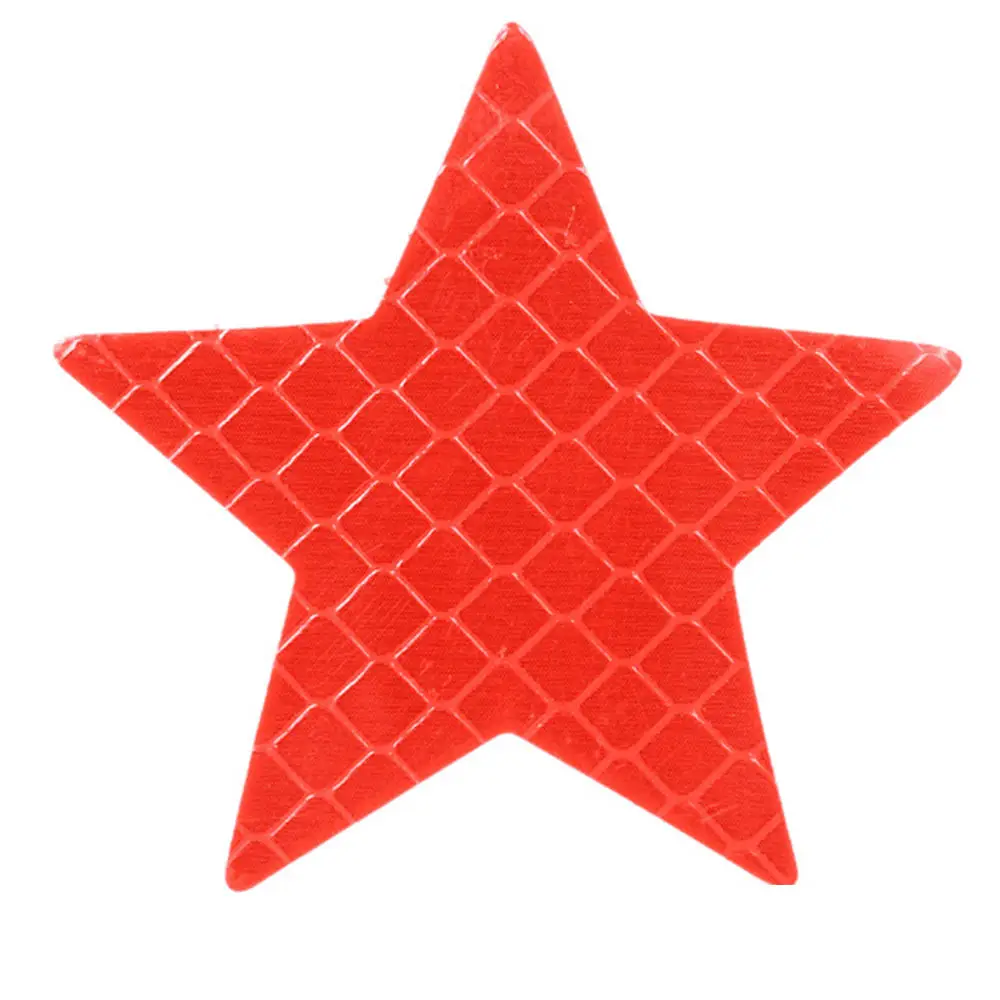 

10pcs 50mm Reflector Tape Red for Toyota High Intensity Security Marking Tape Five-pointed Star For Car Reflectors Rear