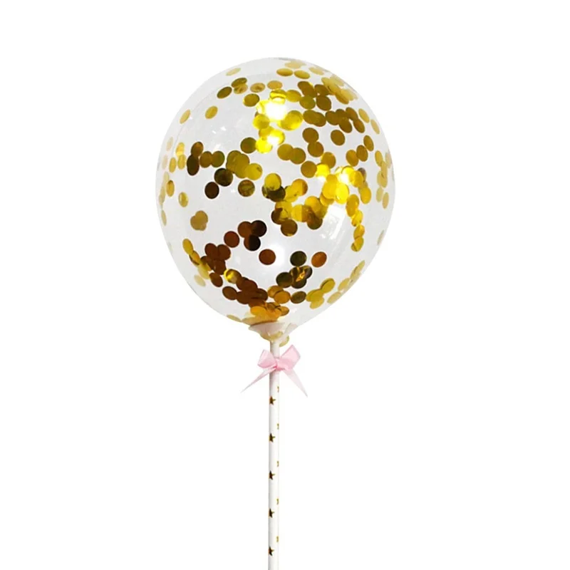 1 шт. 5 дюймов воздушный шар &quotКонфетти&quot торт Топпер украшения с бумажная