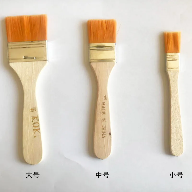 Нейлоновая кисть для масляной живописи щетка барбекю щетины пыли |