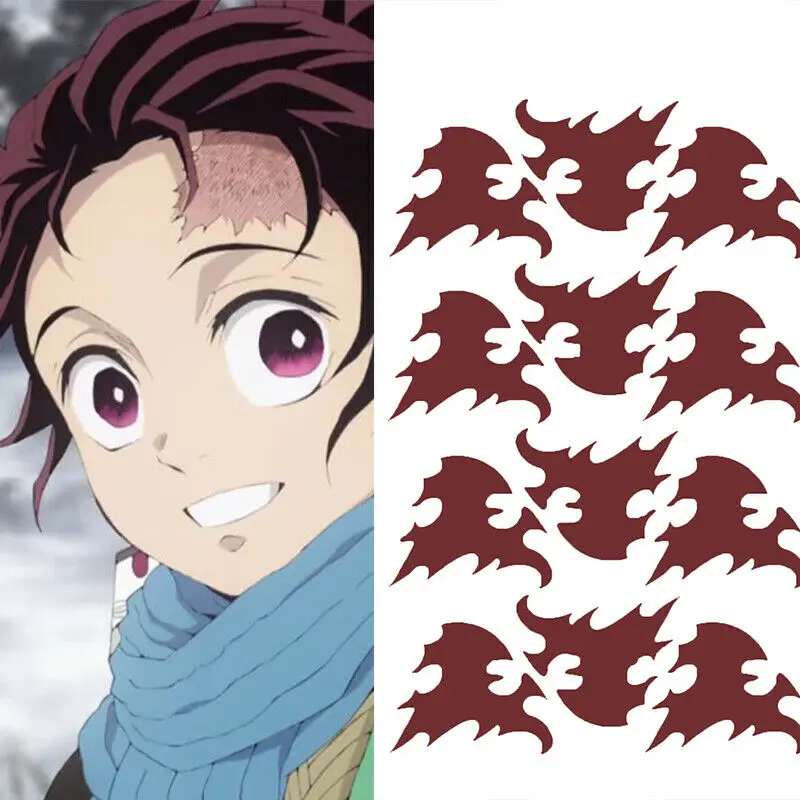 Наклейка-тату убийца демонов Kimetsu no Yaiba реквизит для косплея подарок |