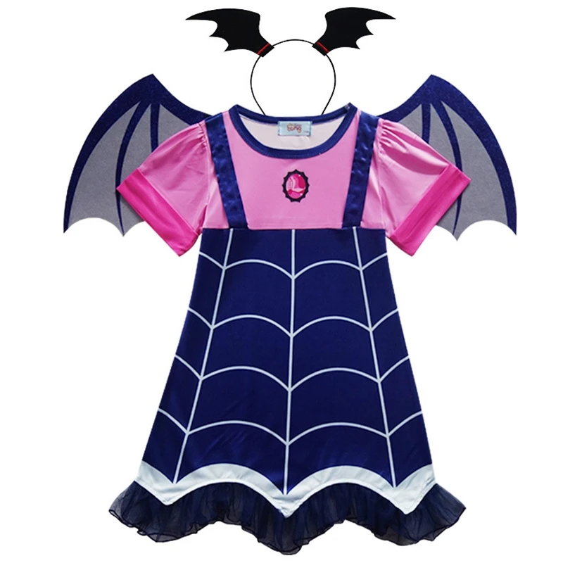 2020 Girl Vampire Cosplay Costumes Children Summer Party Dress up Clothes Girls Halloween Christmas Birthday Gift | Тематическая