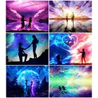 Алмазная вышивка AB, портрет пары, 5D алмазная живопись, мозаика, полноразмерная картина стразы, домашний декор, подарок