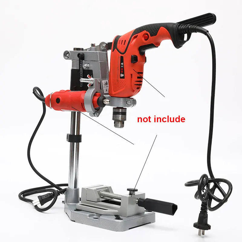 Подставка с двумя головками и зажимом держатель для электродрели кронштейн