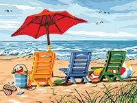 paint by numbers for adults 16x20 inch canvas diy oil painting for adults kids beginners easy acrylic with paints brushes beach
