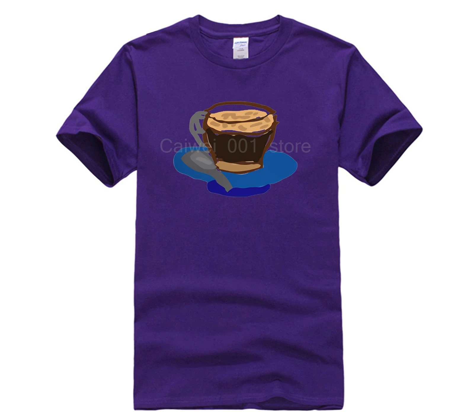 

100% Cotton fashion summer mens T shirt men CUP OF COFFEE T Fashion summer short sleeve T shirt