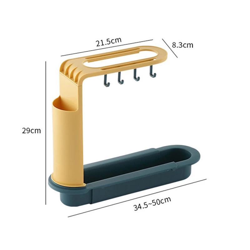 

Telescopic Sink Shelf Kitchen Sinks Organizer Soap Sponge Holder Sink Drain Rack Storage Basket Kitchen Gadgets Accessories