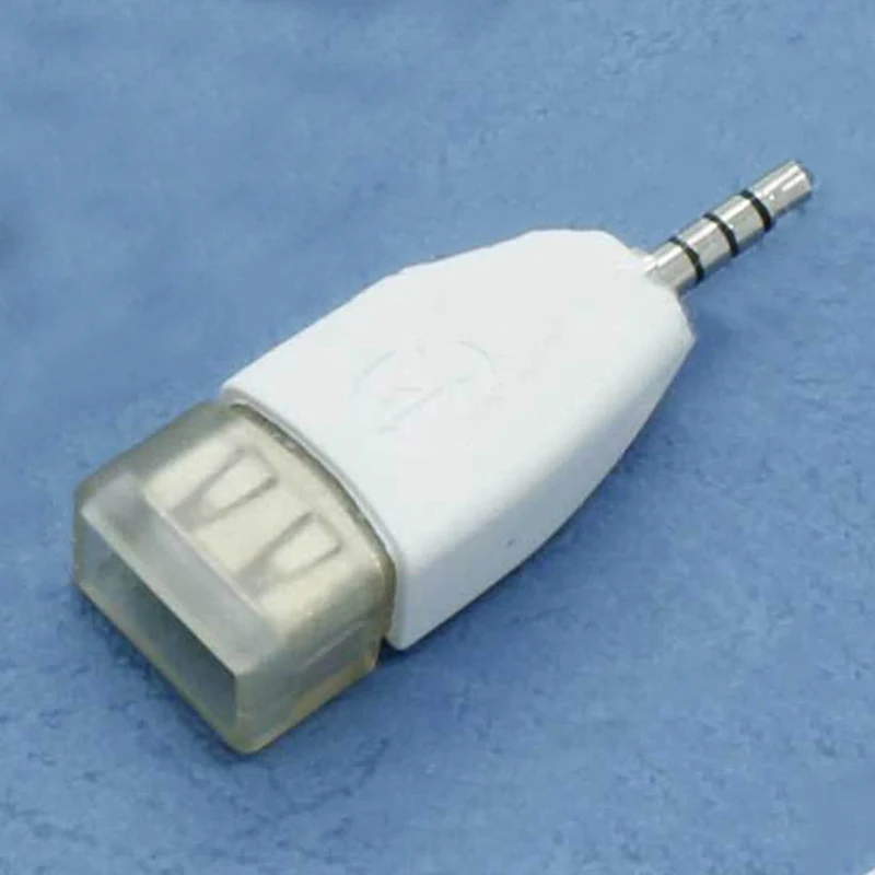 Преобразователь-адаптер USB 2 0 с внутренней резьбой на 3 5 мм штекер AUX аудио прочный