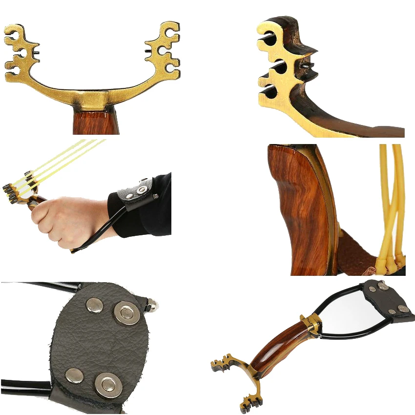 

Professional Powerful Slingshot Hunting Bow Folding Wrist Brace Catapult Slingshot For Outdoor Hunting Games