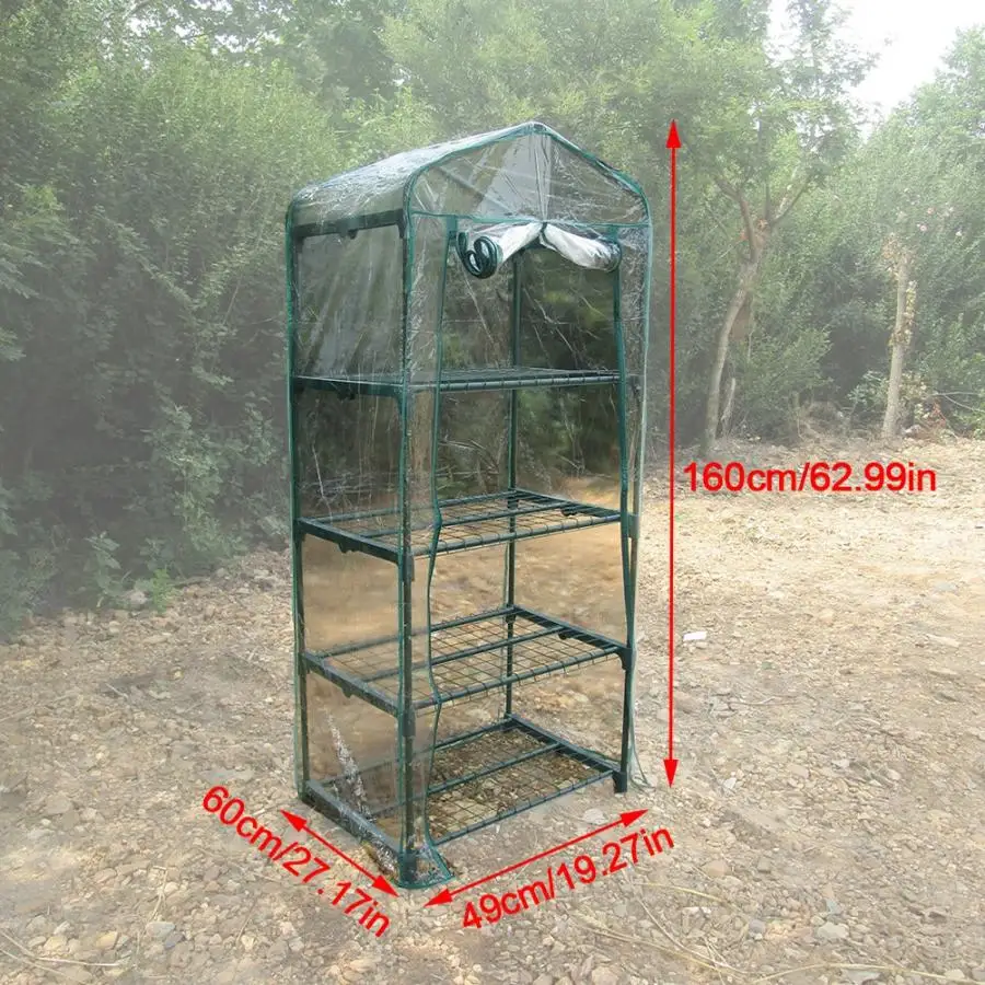 Вертикальный 4 ярусный выставочный стенд парника подставки для утюга полки