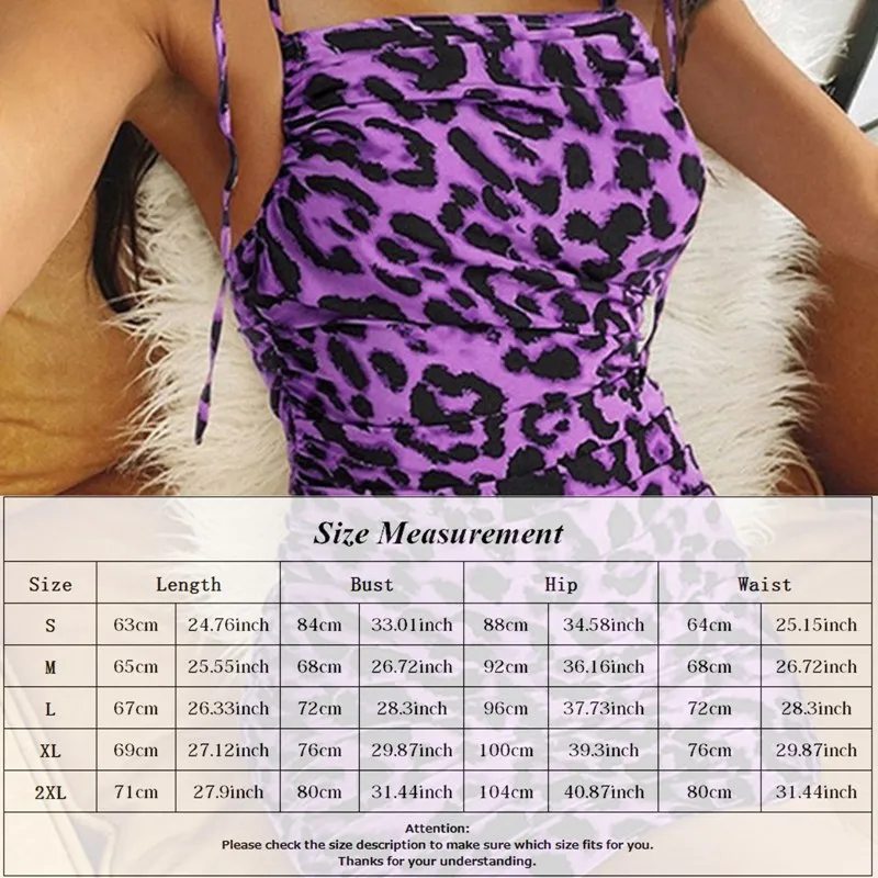 

Summer Women Sexy Sling Leopard Printed Mini Dress Casual Fashion Sleeveless Bodycon Dress Elegant Party Slim Femme Vestidos