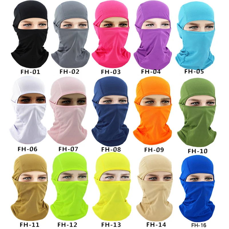 

Mesh Lycra Cycling Mask Full Face Shield Sport Running Hunting Bike Scarf Men Women Neck Warmer Balaclava Head Cover Bandana MTB