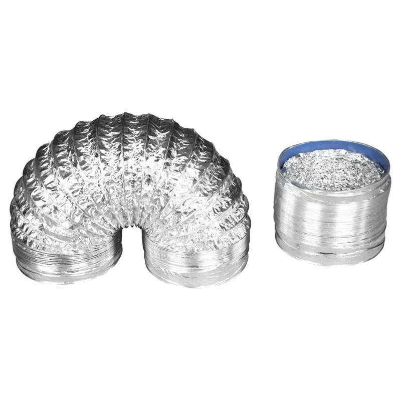 

1.5/2M Ventilator Pipe Aluminum Steel Wire Air Ventilation Hose Flexible Exhaust Duct for Bathroom Kitchen Vent Tube Accessories