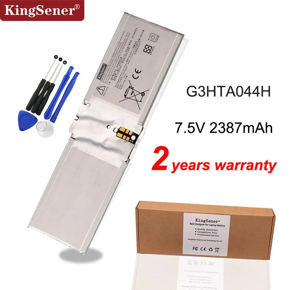 Kingsener-bateria de Tablet Embutida para Microsoft Surface Book Bateria com Tela 13.5 de 1832 Polegadas 7.5v 2387mah e 18wh Baterias p/ laptop