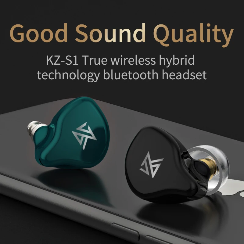 KZ S1D/S1 TWS Беспроводные наушники с сенсорным управлением Bluetooth 5 0 - Фото №1