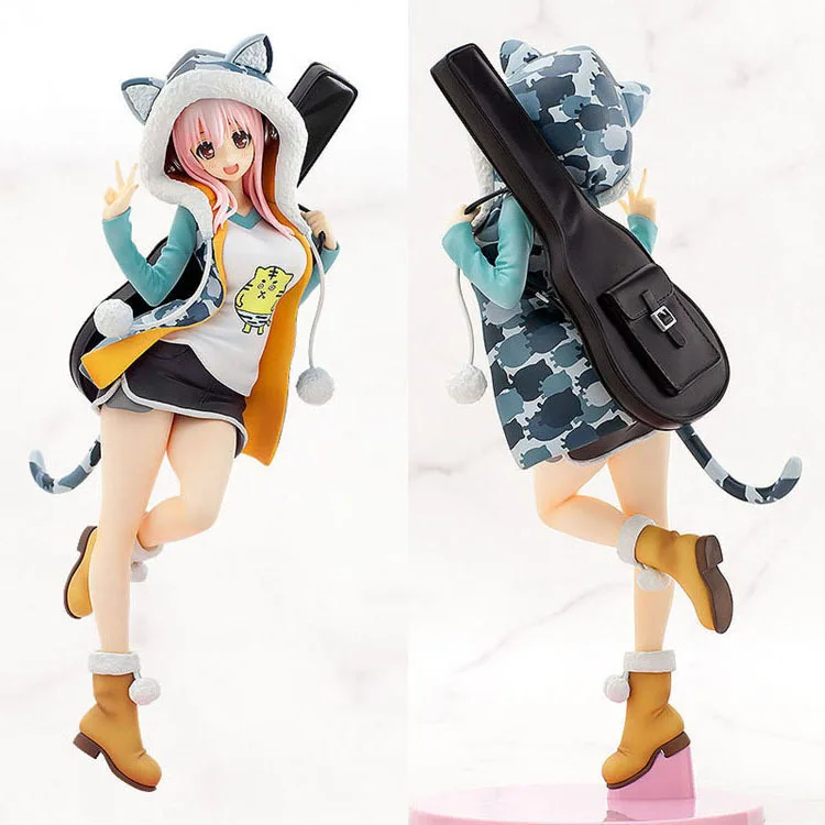 Аниме Супер Sonico фигурка тигра пальто гитара сверхзвуковой девочки Тора парка Ver!