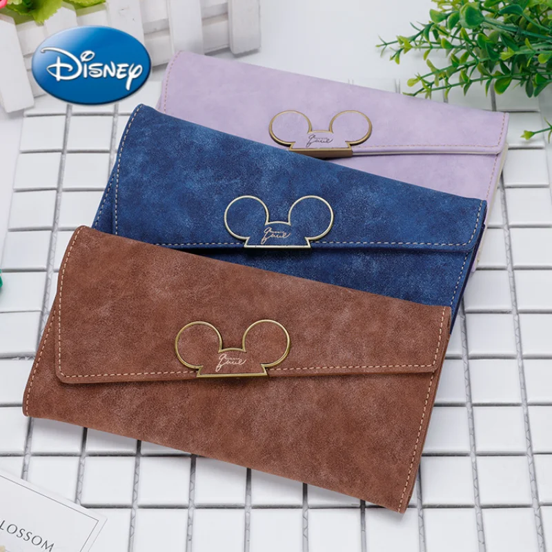 

Disney Mickey Cartoon Print Men's and Women's Short Wallet Fashion Clutch Bag Multi-card Slot Long Wallet Coin Purse Card Holder