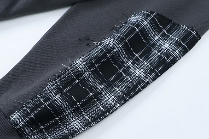 

UNCLEDONJM Colour Block oversized sweatshirt Hooded couple clothes Hip Hop hoodies men graphic hoodies women skateboard BV-9801