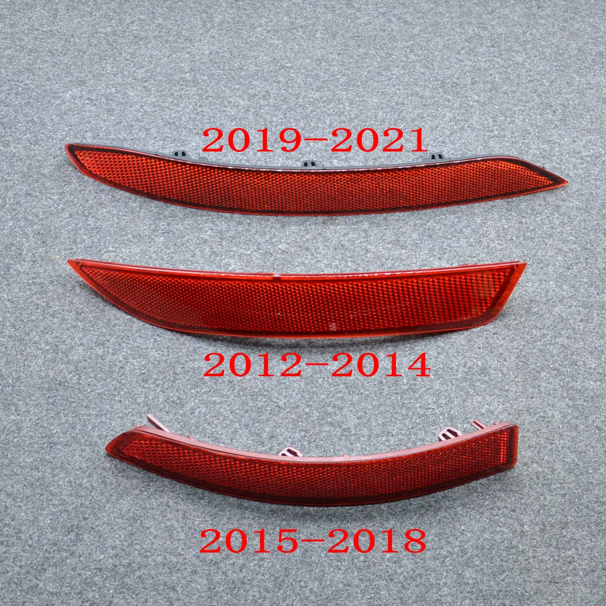 Tira reflectante para parachoques trasero, reflector de parachoques trasero, cubierta de lámpara falsa para Jetta 2006-2020