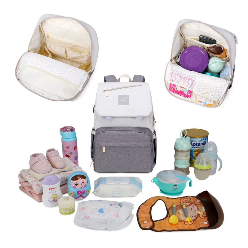 

2021 New Diaper Bag Mummy Daddy Backpack Baby Stroller Bag Waterproof Oxford Handbag Kits Bag Bags Nursing Going Nappy Out Baby