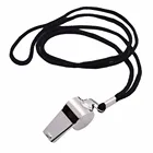 2 Pcs Metal Referee Coach Whistle Stainless Steel Extra Loud Whistle with Lanyard for School Sports Soccer Football Basketball
