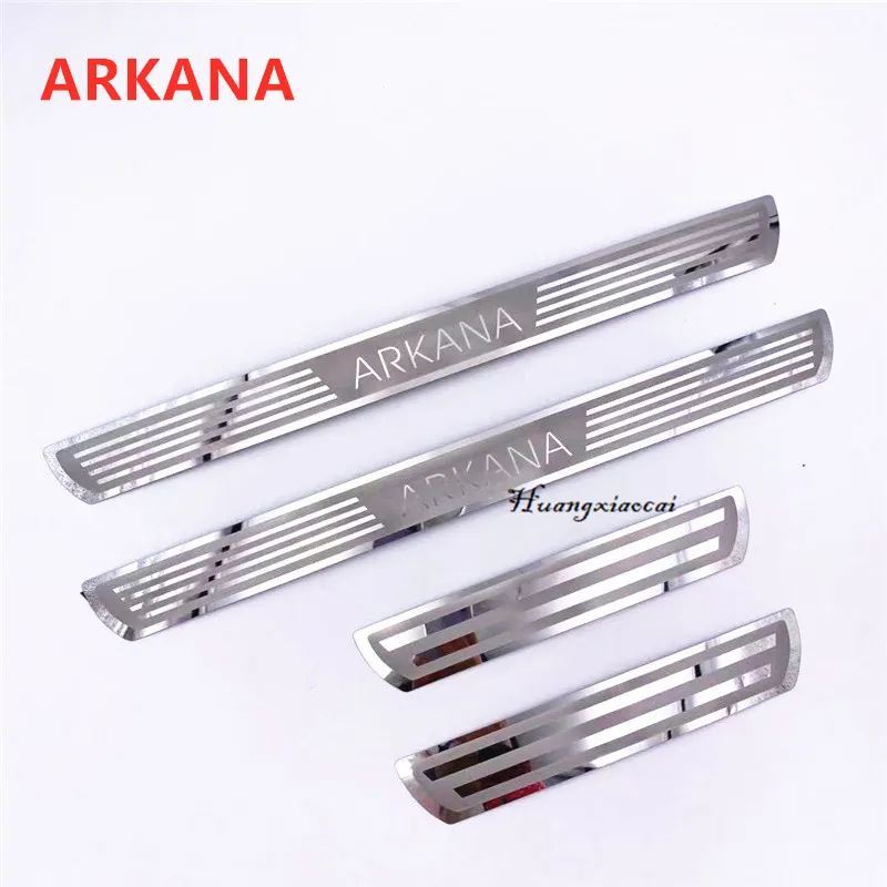 4 pcs For Renault Arkana XM3 4PCS Stainless Steel Scuff Plate Door Sill Car Accessories car styling sticker cover | Автомобили и