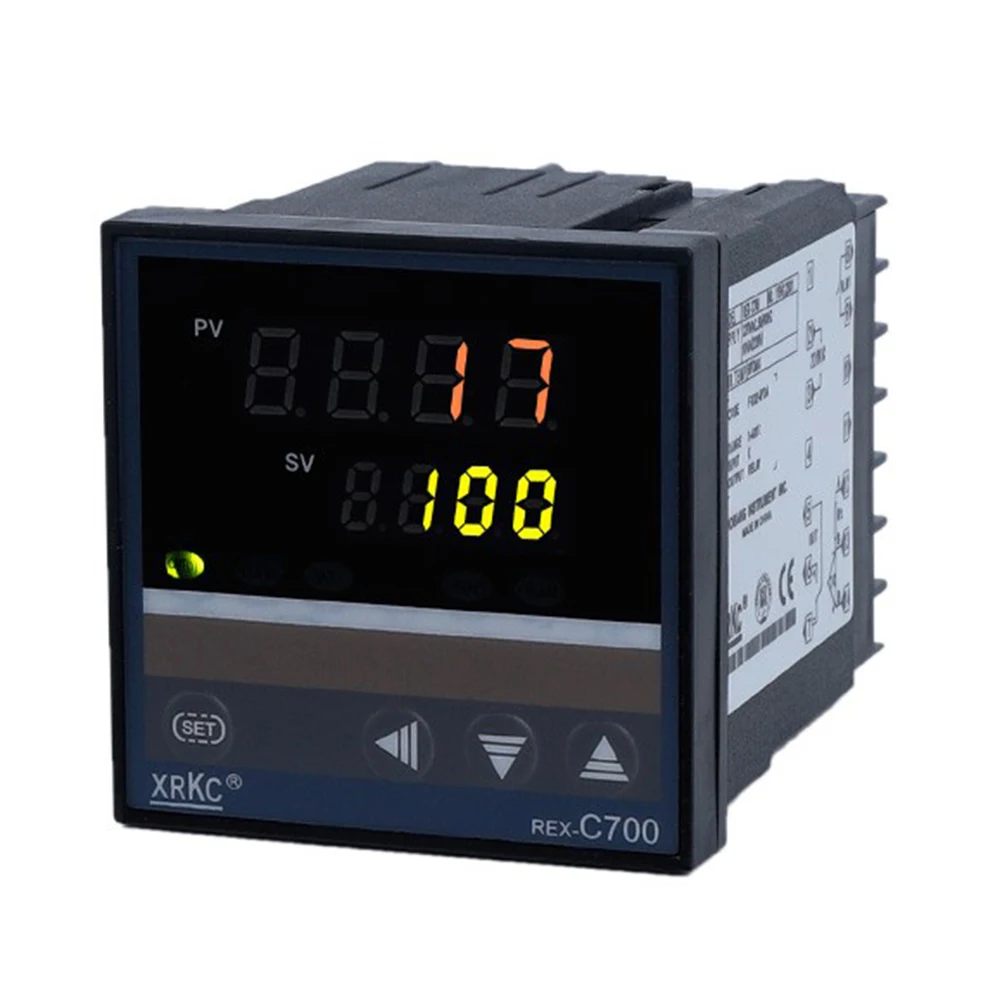 REXC-700 Temperature Controller Digital PID REX SSR Output+K Thermocouple Probe + SSR40DA 40A Heat Sink | Инструменты