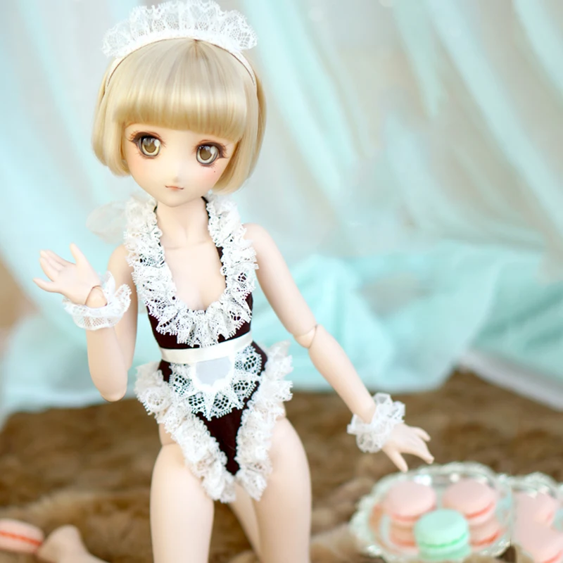 

Bybrana Bjd Doll 1/4 Maid Sexy Halterneck Swimsuit Maid Outfit