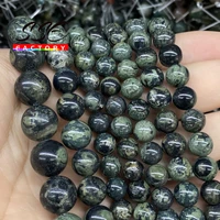 wholesale natural stone beads green eye jaspers round loose beads 4 6 8 10 12mm for diy jewelry making bracelet accessories 15