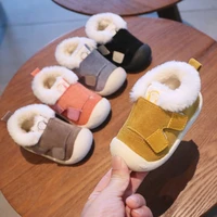 winter infant toddler first walke boots warm plush baby girls boys snow boots outdoor soft bottom non slip child kid boots shoes
