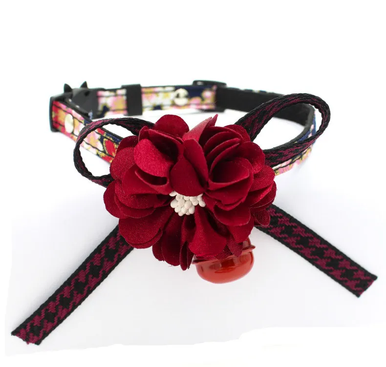 Кимоно в японском стиле с бантиком ошейник для кошки щенка мягкий удобный