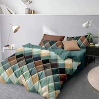 denisroom geometry comforter bedding set diamond duvet cover double bed cover set 05