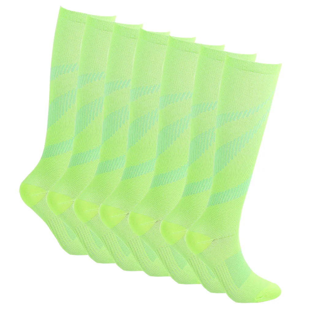 New pressure socks for cycling and running outdoor long compression socks for  women 7 pairs