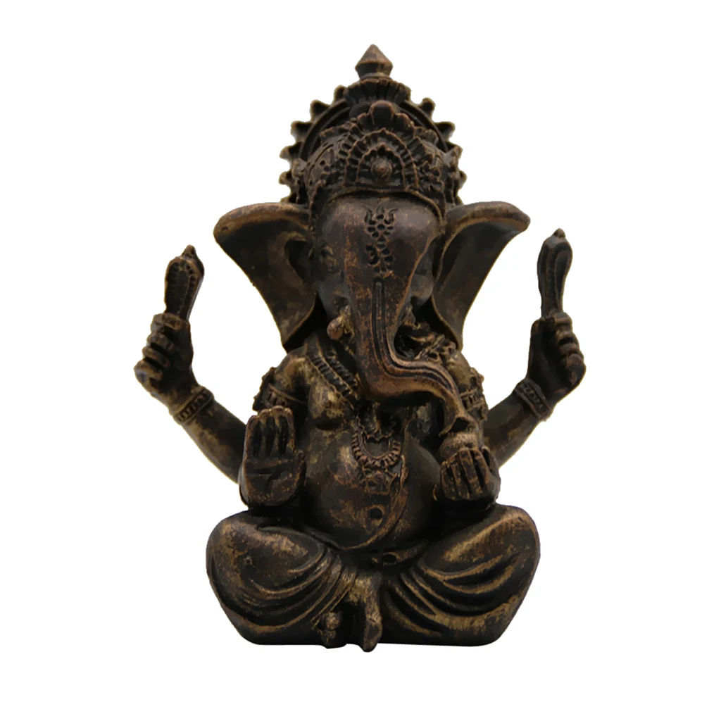 

Handmade Resin Ganesha Buddha Elephant Statue Sculpture Figurine Home Decor Ornaments