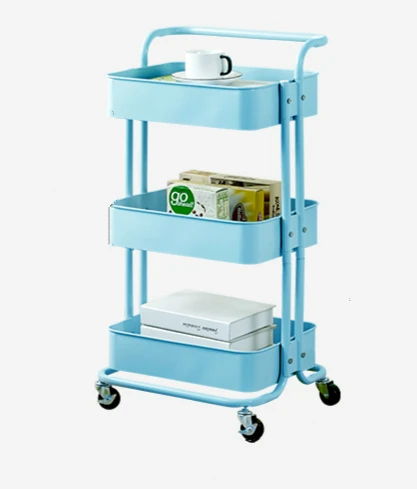 

Storage Rack Kitchen Vegetable Trolley Landing Multi-layer Movable Baby Goods