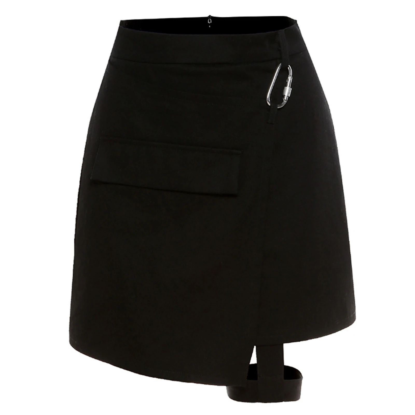 

Women Skirt with Irregular Hem Chic Bandage Simple Style Solid Color Summer Clothing 2021 New Y2K Spring Summer Pencil Skirt